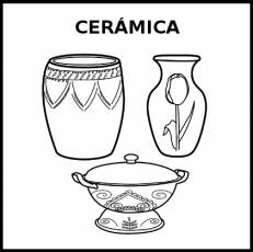 CERÁMICA - Pictograma (blanco y negro)