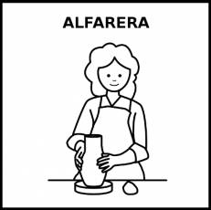 ALFARERA - Pictograma (blanco y negro)
