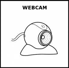WEBCAM - Pictograma (blanco y negro)