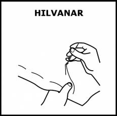 HILVANAR - Pictograma (blanco y negro)
