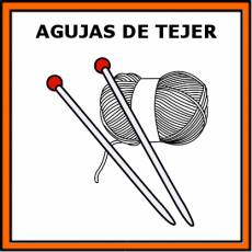 AGUJAS DE TEJER - Pictograma (color)