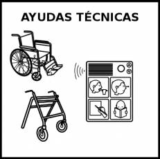 AYUDAS TÉCNICAS - Pictograma (blanco y negro)