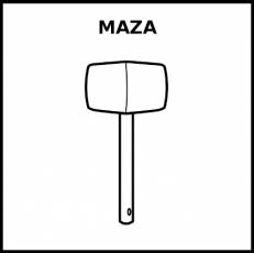 MAZA - Pictograma (blanco y negro)