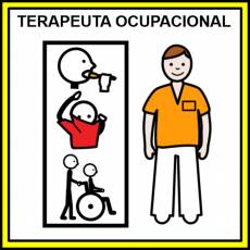 TERAPEUTA OCUPACIONAL (HOMBRE) - Pictograma (color)