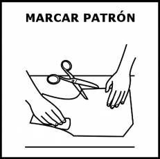 MARCAR PATRÓN - Pictograma (blanco y negro)