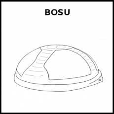 BOSU - Pictograma (blanco y negro)