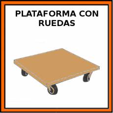PLATAFORMA CON RUEDAS - Pictograma (color)