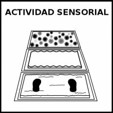 ACTIVIDAD SENSORIAL - Pictograma (blanco y negro)