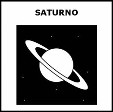 SATURNO - Pictograma (blanco y negro)