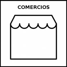 COMERCIOS - Pictograma (blanco y negro)