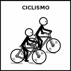 CICLISMO - Pictograma (blanco y negro)