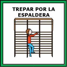 TREPAR POR LA ESPALDERA - Pictograma (color)