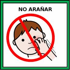NO ARAÑAR - Pictograma (color)
