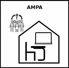 AMPA - Pictograma (blanco y negro)