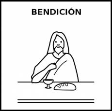 BENDICIÓN - Pictograma (blanco y negro)