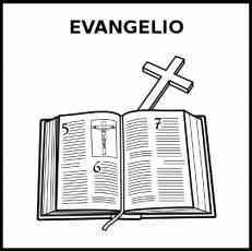 EVANGELIO - Pictograma (blanco y negro)