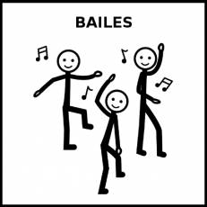 BAILES - Pictograma (blanco y negro)