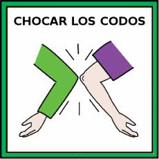 CHOCAR LOS CODOS - Pictograma (color)