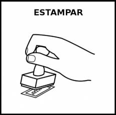 ESTAMPAR - Pictograma (blanco y negro)