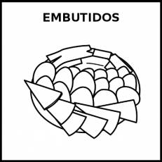 EMBUTIDOS - Pictograma (blanco y negro)
