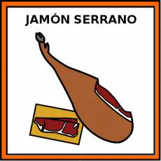 JAMÓN SERRANO - Pictograma (color)