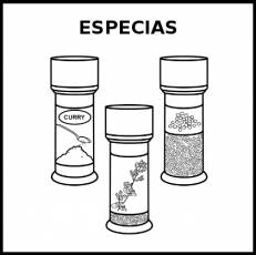 ESPECIAS - Pictograma (blanco y negro)