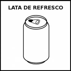 LATA DE REFRESCO - Pictograma (blanco y negro)