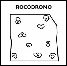 ROCÓDROMO - Pictograma (blanco y negro)