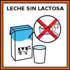 LECHE SIN LACTOSA - Pictograma (color)