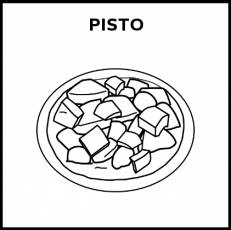PISTO - Pictograma (blanco y negro)