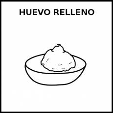HUEVO RELLENO - Pictograma (blanco y negro)