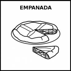 EMPANADA - Pictograma (blanco y negro)