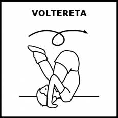 VOLTERETA - Pictograma (blanco y negro)