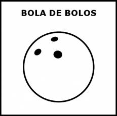 BOLA DE BOLOS - Pictograma (blanco y negro)