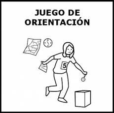 JUEGO DE ORIENTACIÓN - Pictograma (blanco y negro)