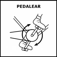 PEDALEAR - Pictograma (blanco y negro)