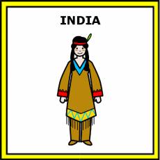 INDIA (AMERICANA) - Pictograma (color)