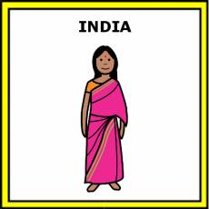 INDIA (DE LA INDIA) - Pictograma (color)