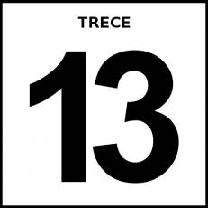 TRECE - Pictograma (blanco y negro)