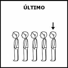 ÚLTIMO - Pictograma (blanco y negro)