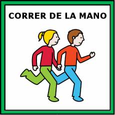 CORRER DE LA MANO - Pictograma (color)