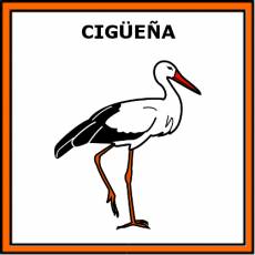 CIGÜEÑA - Pictograma (color)
