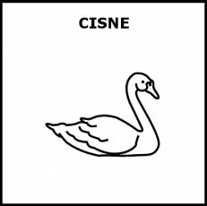 CISNE - Pictograma (blanco y negro)