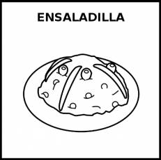ENSALADILLA - Pictograma (blanco y negro)