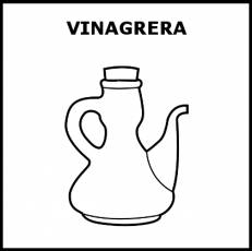 VINAGRERA - Pictograma (blanco y negro)