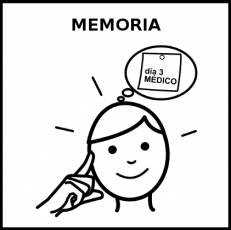 MEMORIA - Pictograma (blanco y negro)