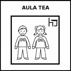 AULA TEA - Pictograma (blanco y negro)