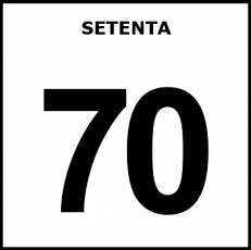SETENTA - Pictograma (blanco y negro)