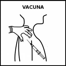 VACUNA - Pictograma (blanco y negro)