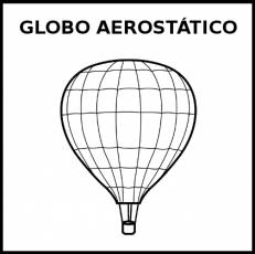 GLOBO AEROSTÁTICO - Pictograma (blanco y negro)